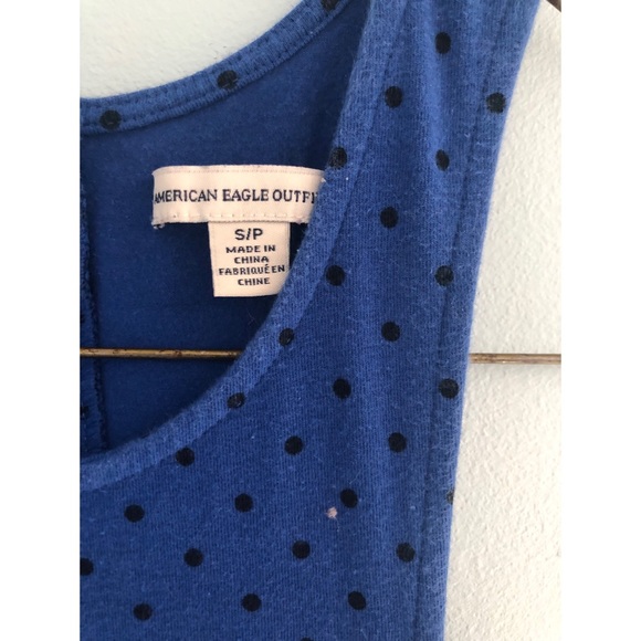 Keyhole back blue dress - Picture 3 of 3